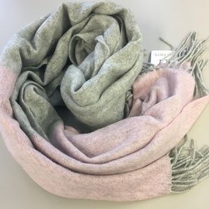 PInk/Gray Cashmere/Wool Scarf